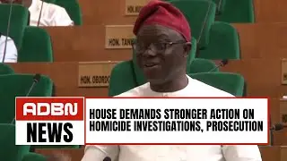 House Demands Stronger Action On Homicide Investigations, Prosecution