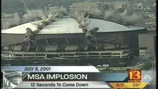 Market Square Arena Implosion July 8, 2001