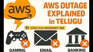 Massive AWS Outage Explained in Telugu | DynamoDB DNS Bug & Impact on EC2/NLB (19 Oct 2025)