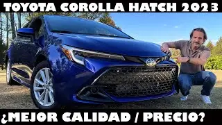 Toyota Corolla Hatchback 2023: Excelente calidad-precio... pero con un solo motor