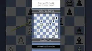 Ciocaltea, Victor vs. Fischer, Robert James, Olympiad 1962, Round 5, 1-0