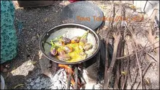 गावाकडची डाळ वांग चुलीवर |शहरात ट्रेंड होणारी गावरान भाजी | Village Recipe – Tava Tadka Marathi