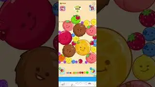Fruit merge juicy melon puzzle regular mode, no sound, no commentary