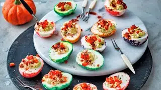 Recette : &OElig;ufs mimosas d'Halloween