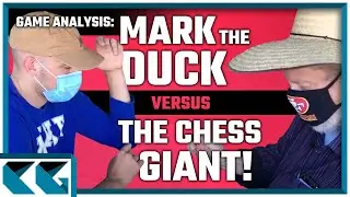 Coffee Chess Analysis: FM Mark The Duck vs The Chess Giant! Does Stretch Have Duck Hunting Skills?
