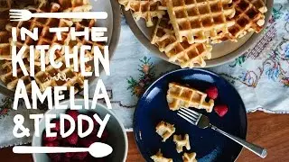 Grandma's Belgian Waffles - In the Kitchen with Amelia & Teddy