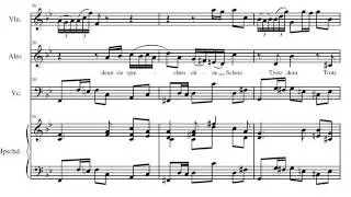 J.S. Bach  Cantata n&ordm; 2 BWV 2. III- Aria Contralto. Partitura. Audici&oacute;n.