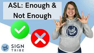 ENOUGH & NOT ENOUGH in American Sign Language (ASL) | Sign Tribe Academy | Dr. Luanne Sailors
