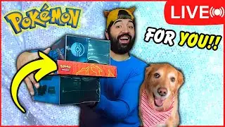 LIVE🔴 Giving Away these RARE Pokemon Boxes... To YOU!!