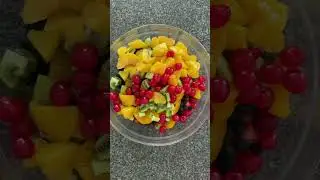 Easy Vanilla Glazed Fruit Salad Recipe #recipe #recipes #recipeshorts #recipeshare