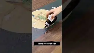 Dining Space with the Nordic Minimalist Leather Waterproof Table Protector Mat link in BIO & Comment
