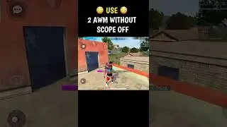 How to Use Double Sniper Without Scope off 👀✨ #foryou #zsheart #heartgaming #freefire