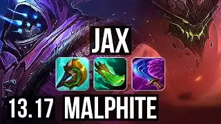JAX vs MALPHITE (TOP) | 65% winrate, 8/4/13 | KR Challenger | 13.17