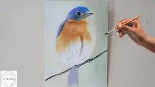 Pintando un ave con acr&iacute;lico / Art Pop Gallery