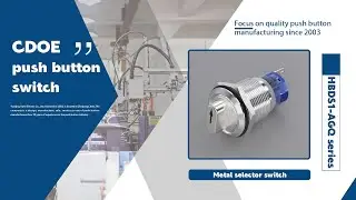 19MM 22MM Metal key rotary selector switch | CDOE Push button Manufacturer