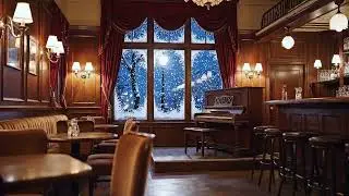 1920s Winter Jazz Lounge I Snowy Nights with Vintage Warmth ❄️🎺 #jazz