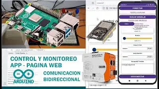Control y Monitoreo con Raspberry PI para Micro Empresas, App, Pagina Web, Esp32