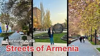 Evening walk on the streets of Yarevan, Armenia | Dec 2025