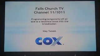 Apparently Falls Church TV Channel 11/1011 is temporarily off air (12/19/2020)