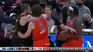 Kevin Love wanted to fight Lu Dort after Luguentz elbowed him 👀