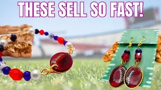 How I Make Sports Jewelry FAST and EASY! - Great for local sports teams and school sports clubs!