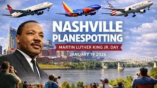 Heavy MLK Day Traffic at Nashville Airport (BNA) ✈️ Plane Spotting 2026