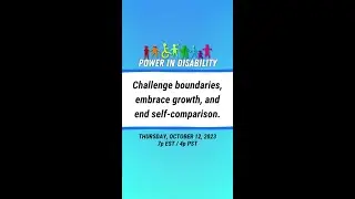 It's time to embrace growth! #DisabilityEmpowerment