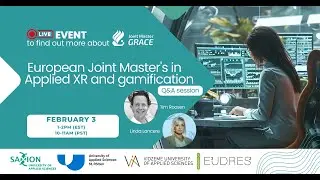 European Joint Master's in Applied XR and gamification&nbsp;(Q&A session)