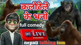 New Nepali talking tom comedy video l कलौटेले के भनो l 🤣 nepali full comedy video ll chimpanzee nepa