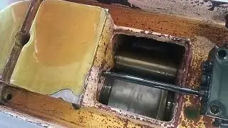 Test Run Gearbox on Boring Mill.