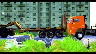 Spintires: MudRunner Truck Mod Gameplay | Deep Mud Skill Test Challenge day1 #spintires #mudrunner