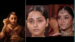 Bridal makeup tutorial for grwm ❤️&zwj;🔥🌺💯 makeup tips #skills #skincareproduct #lipstick #eyemakeup 