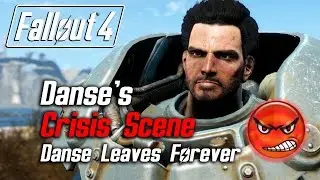 Fallout 4 &mdash; Кризисная сцена Паладина Дэнса (Данс уходит из-за низкого рейтинга)