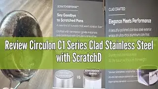 Review Circulon C1 Series Clad Stainless Steel with ScratchDefense Technology Cookware Nonstick Indu