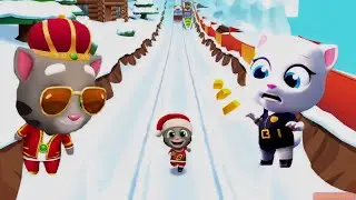Talking Santa Tom Gold Run Gameplay Episode 242 | Festive Fun in the Gold Run Wonderland!