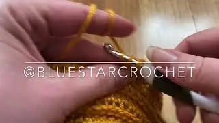 Half double crochet stitch in third loop (hdc in tlo)