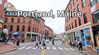 Calm & Scenic Streets of Portland Maine Drive