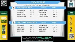 Stockton CC, Durham 3rd XI v Sedgefield CC 3rd XI