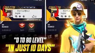 I Tried Top 5 New Viral Tricks Of Free Fire 😲 0 To 90 Levels In Just 10 Days 🤠 Nalla Free Fire