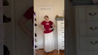 tee and a maxi skirt!! And cow print flats yes all of that ofc