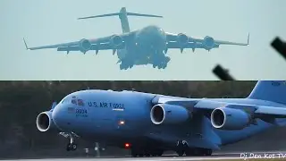 *RARE* US Air Force Boeing C-17A at Palanga Airport (Lithuania)
