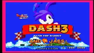 Dash The Rabbit 3 & Jabs (Sega Genesis Hack) Gameplay (Real Hardware)