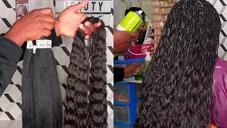 Boho Goddess Knotless Box Braids Using Human Hair / Human Hair Boho Braids