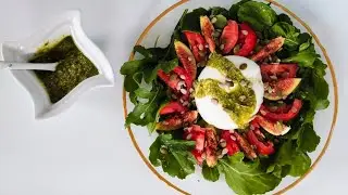سلاطة ايطالية سهلة و بنييينة 😋 salade Burrata italienne 