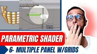 6- Multiple Panels & Variations in Parametric Shader: Examples & Techniques #grasshopper3d #rhino3d
