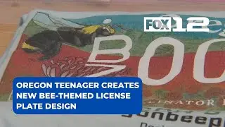 Oregon teenager creates new bee-themed license plate design