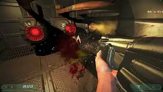 Кастомизированное прохождение карты omapsp_srvrooms из пака D3 SP Fixed Maps Pack v1.3.3 для DOOM 3