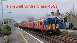 Class 455s on the Hampton Court Branch in their twilight days!