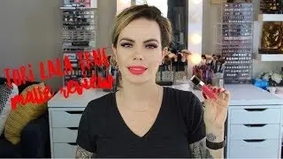 Tori Lala True Matte Liquid Lipstick Review w/ Check Ins (Cabana Crasher)
