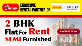 2 BHK Flat for Rent @OMR | Urbanrise Revolution One | Next Gen Amenities & Rooftop | Semi Furnished